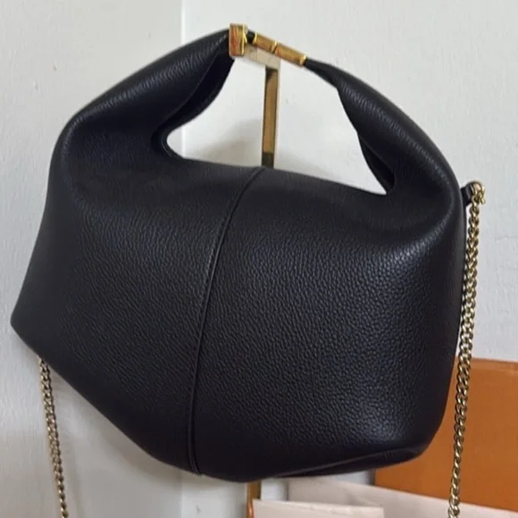 🖤 Polène Béri Bag in Black Polene Bag with gold chain with box - Picture 1 of 12